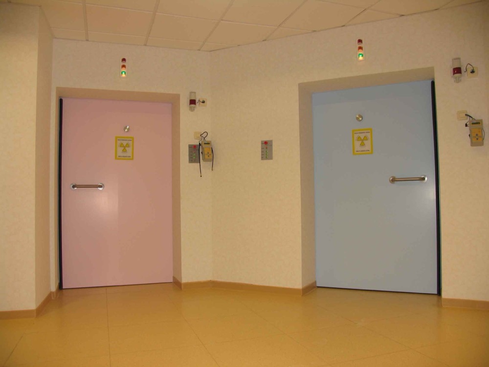 Puertas blindadas de búnker de radioterapia