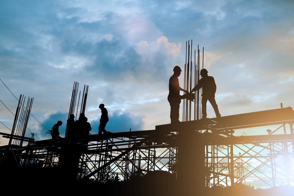 Obra de nueva planta en construcción