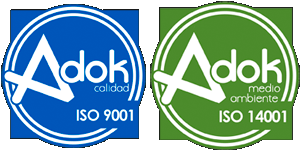 Certificados ISO 9001 (calidad) e ISO 14001 (medio ambiente)